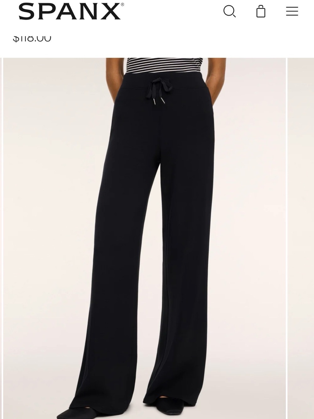 SPANX Air Essentials Wide-Leg Drawstring Pants